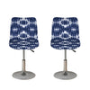 Blue Shibori Print Bar Stool Covers