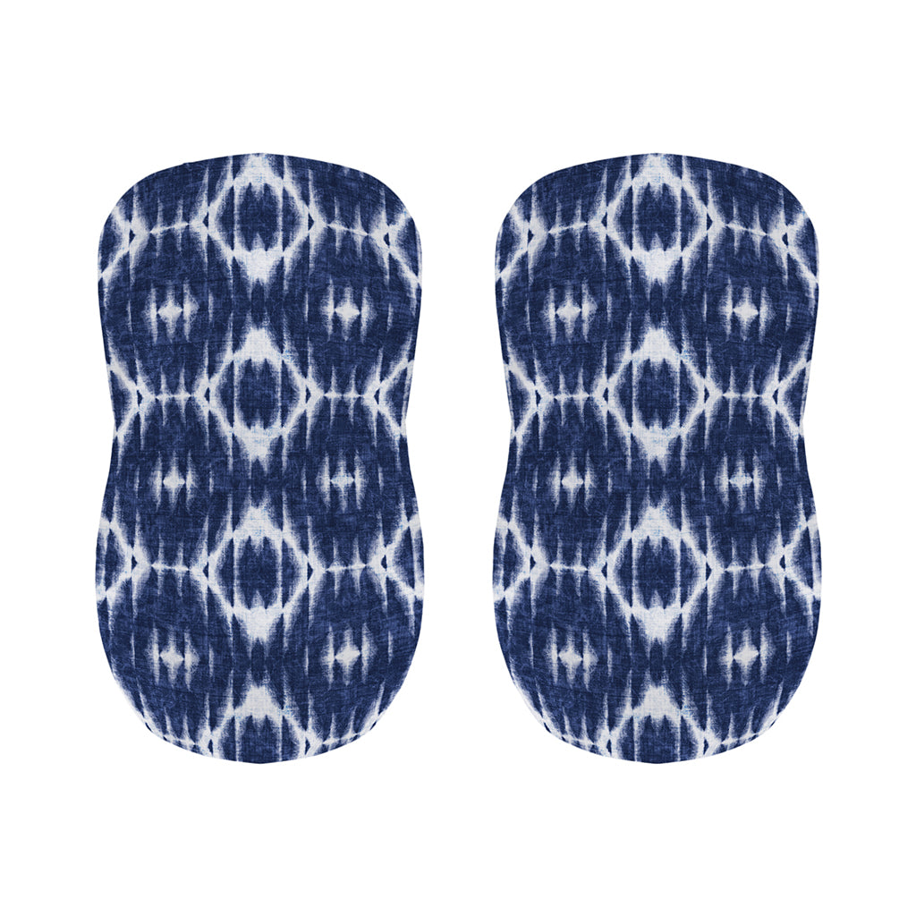 Blue Shibori Print Bar Stool Covers