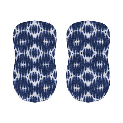 Blue Shibori Print Bar Stool Covers