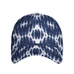 Blue Shibori Print Baseball Cap