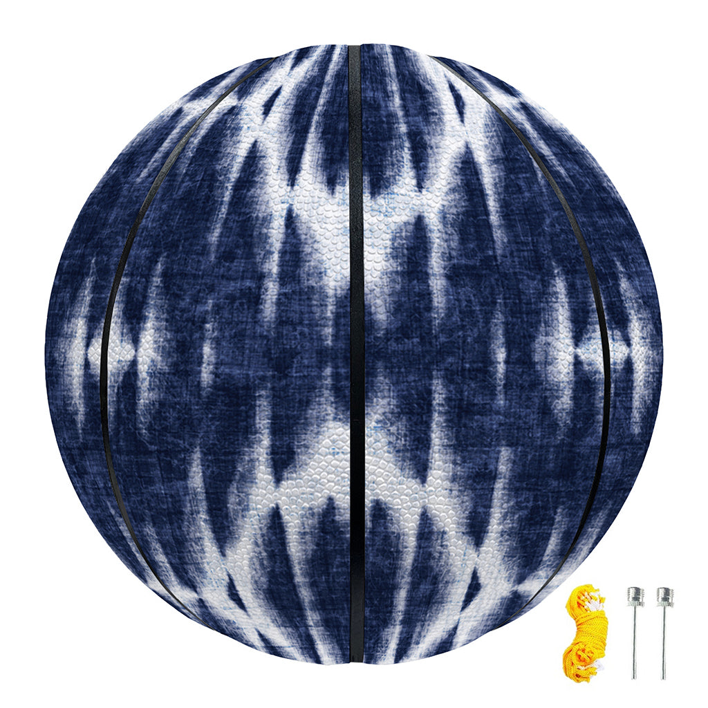 Blue Shibori Print Basketball