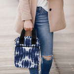 Blue Shibori Print Bible Tote Bag