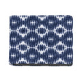 Blue Shibori Print Bifold Wallet