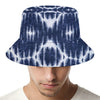 Blue Shibori Print Bucket Hat