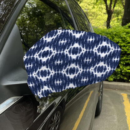 Blue Shibori Print Car Side Mirror Covers