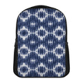 Blue Shibori Print Casual Backpack