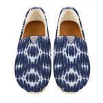 Blue Shibori Print Casual Shoes