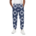 Blue Shibori Print Cotton Sweatpants