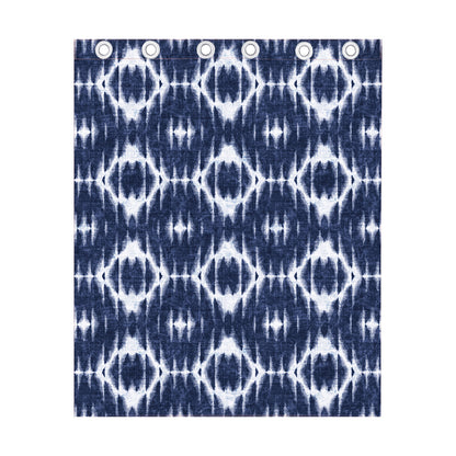 Blue Shibori Print Curtain