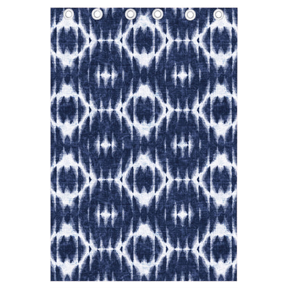 Blue Shibori Print Curtain