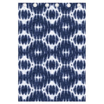 Blue Shibori Print Curtain