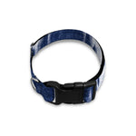 Blue Shibori Print Dog Collar