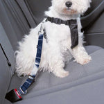 Blue Shibori Print Dog Seat Belt