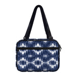Blue Shibori Print Double Strap Bible Bag