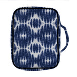 Blue Shibori Print Front Pocket Bible Bag