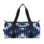 Blue Shibori Print Gym Bag