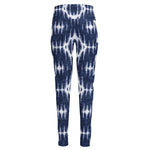 Blue Shibori Print High-Waisted Pocket Leggings