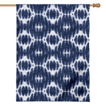 Blue Shibori Print House Flag