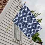 Blue Shibori Print House Flag