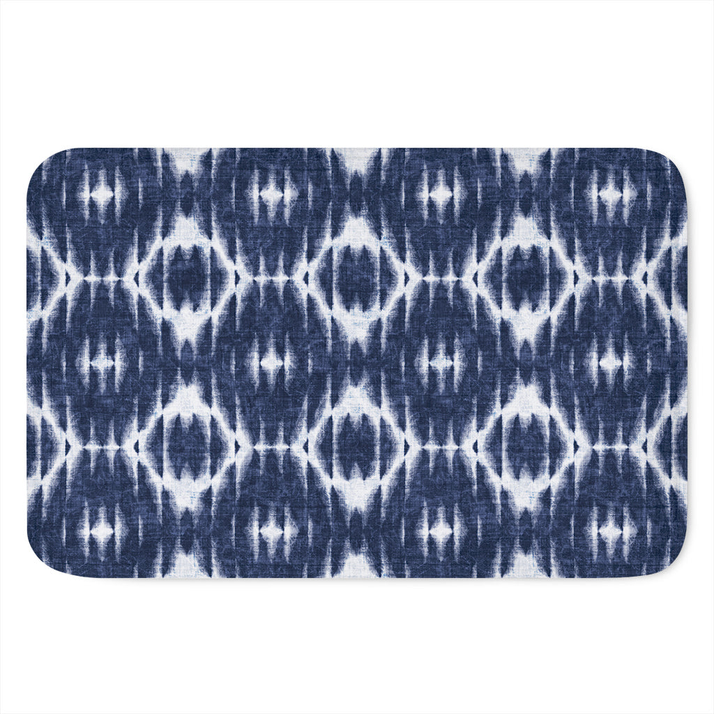 Blue Shibori Print Indoor Door Mat