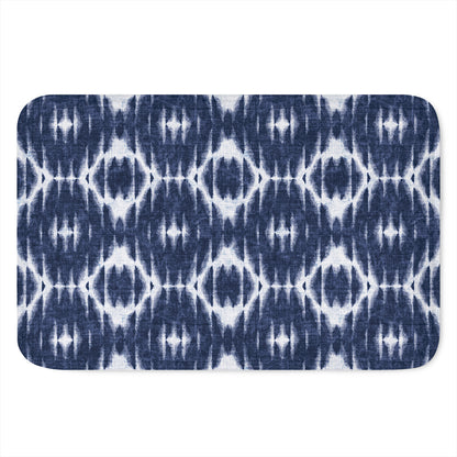 Blue Shibori Print Indoor Door Mat