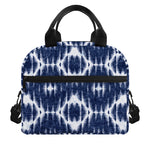 Blue Shibori Print Insulated Lunch Bag