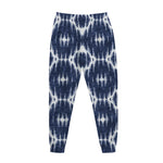 Blue Shibori Print Jogger Pants