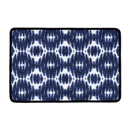 Blue Shibori Print Kitchen Mat