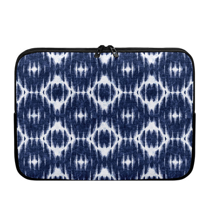 Blue Shibori Print Laptop Sleeve