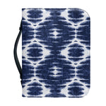 Blue Shibori Print Leather Bible Cover