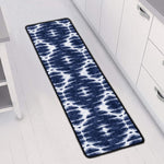 Blue Shibori Print Long Kitchen Mat