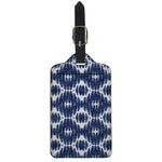 Blue Shibori Print Luggage Tag