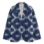 Blue Shibori Print Men's Blazer