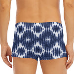 Blue Shibori Print Men's Short Boxer Briefs