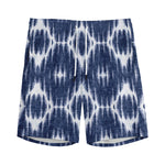 Blue Shibori Print Men's Sports Shorts