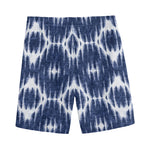 Blue Shibori Print Men's Sports Shorts