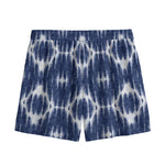Blue Shibori Print Mesh Shorts