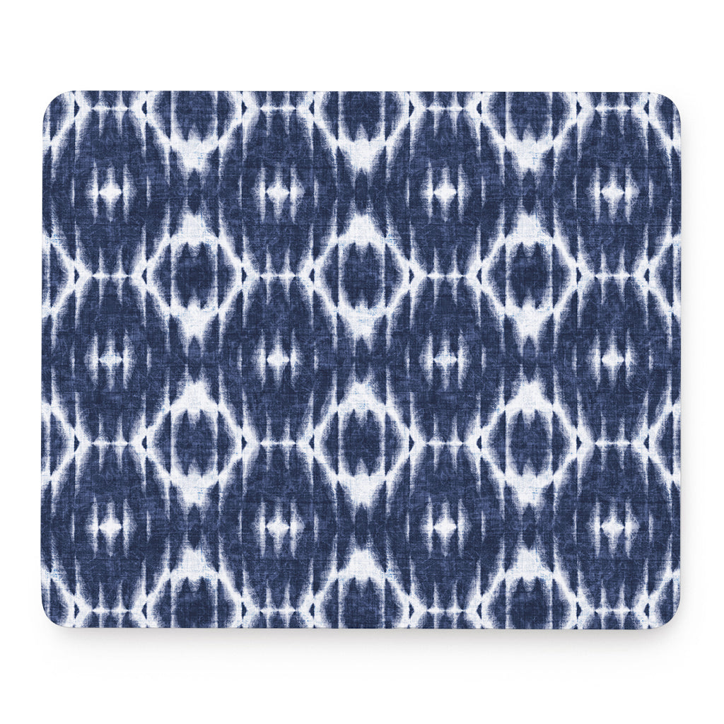 Blue Shibori Print Mouse Pad