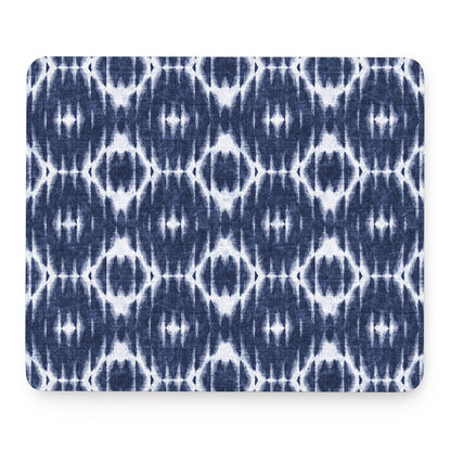 Blue Shibori Print Mouse Pad