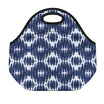 Blue Shibori Print Neoprene Lunch Bag