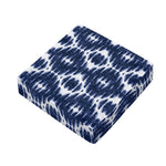 Blue Shibori Print Outdoor Seat Cushion Cover