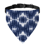 Blue Shibori Print Over The Collar Dog Bandana