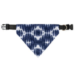 Blue Shibori Print Over The Collar Dog Bandana