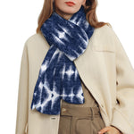 Blue Shibori Print Scarf