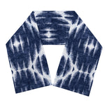 Blue Shibori Print Scarf