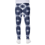 Blue Shibori Print Scuba Joggers