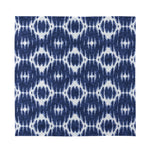 Blue Shibori Print Silk Bandana