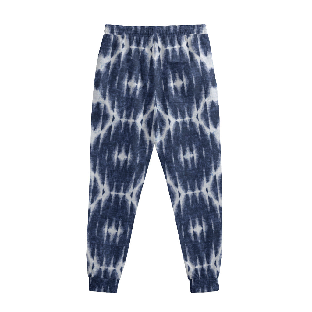 Blue Shibori Print Sweatpants