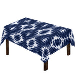 Blue Shibori Print Tablecloth