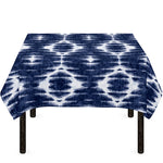 Blue Shibori Print Tablecloth